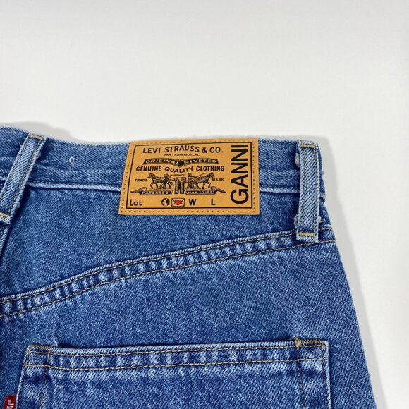 LEVI'S x GANNI Denim Slit Loose Jeans - Picture 5 of 8